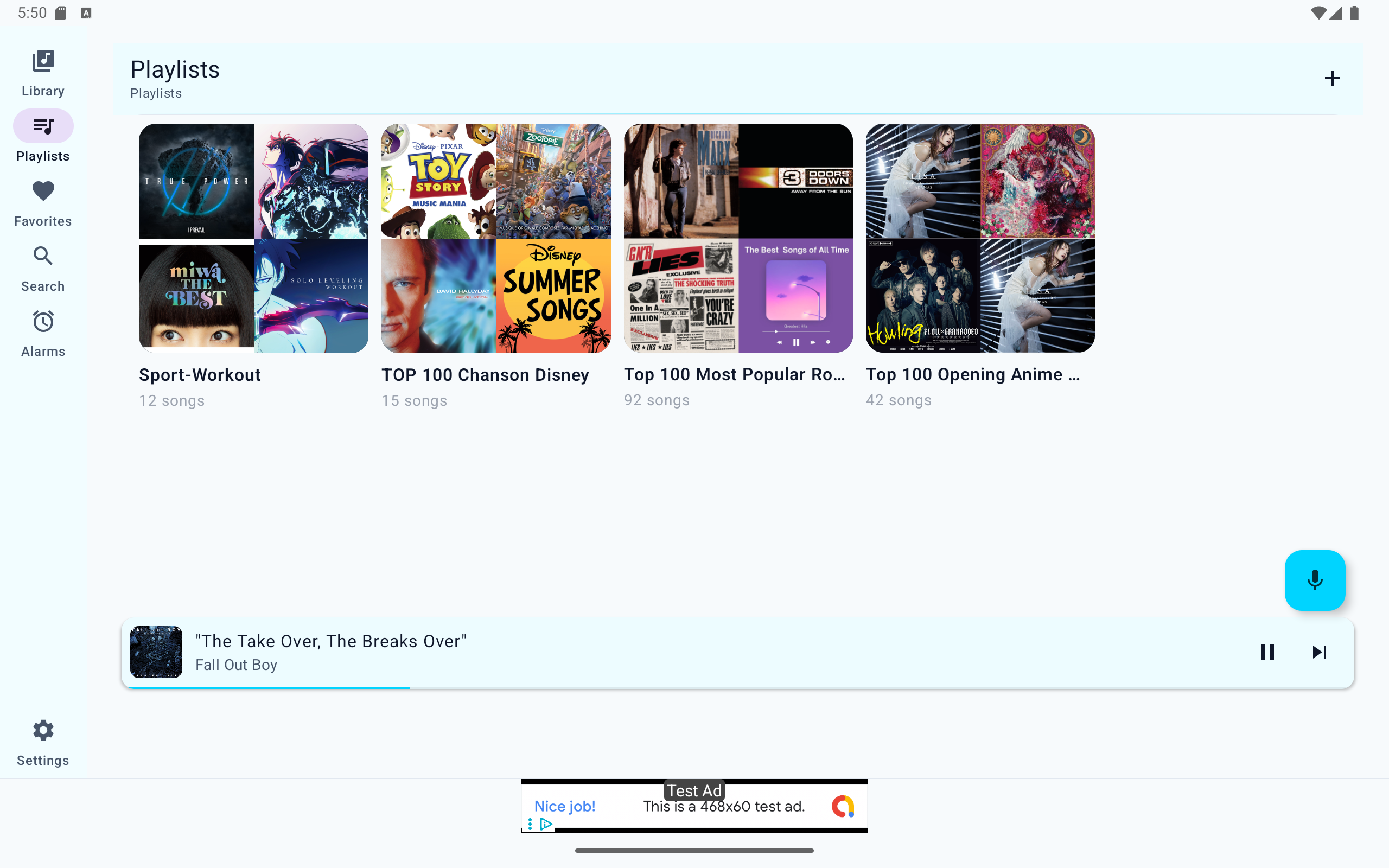 Playlists (tablette)